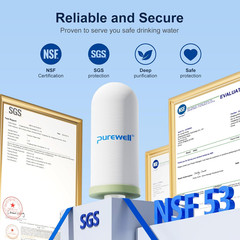 K Series 4-Stage Ceramic Water Filter 2-Pack, Removes 99% PFAS & Chlorine