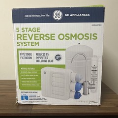 NEW GE GXRV40TBN 5 Stage Reverse Osmosis Water Filtration System Open Box