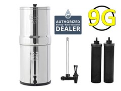 Royal Berkey Water Filter w/ 2 Black Berkey Elements – NEW + SIGHT GLASS SPIGOT