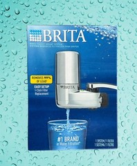 FILTRATION BRITA BASIC | WATER FAUCET FILTRATION SYSTEM —CHROME.