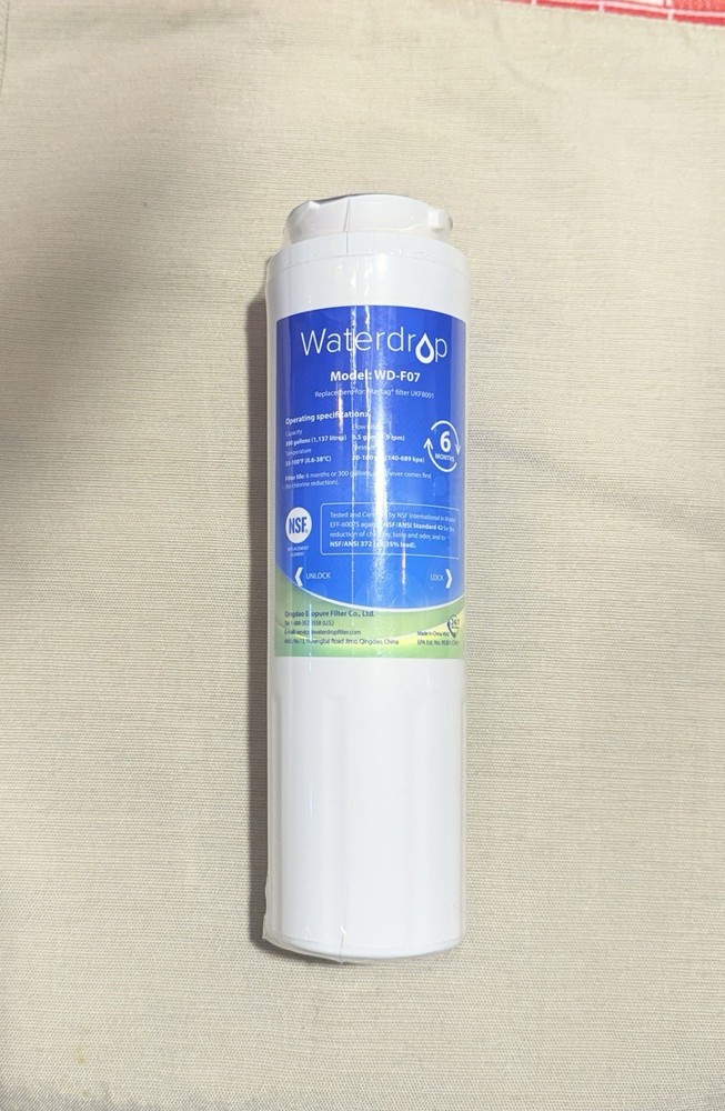 WaterDrop WD-F07 NEW Sealed Water Filter Replacement for Maytag Filter UKF8001
