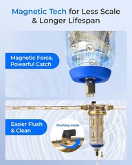 Waterdrop Mega Spin Down Sediment Filter Backwash Whole House System 500μm+200μm