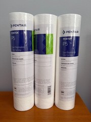 Pentair Pentek P5 Sediment Water Filter, 10-Inch, Pack of 3