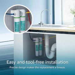 FQK2J under Sink Water Filter for GE FQK2J FQK1K GXK255TBN 4 Pack