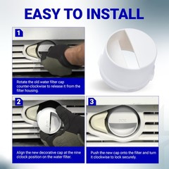 Refrigerator Water Filter Cap Replacement For Kenmore Whirlpool ABS Durable
