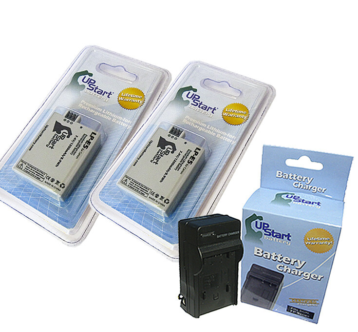 2x Battery + Charger for Canon EOS Rebel XS Digital Camera 1200mAh, 7.4V