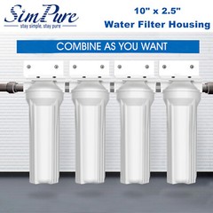 10 Inch Whole House Water Filter Housing 10″ x 2.5″ for Home RV Well City Water