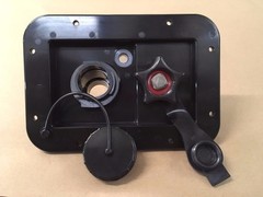 RV Water Inlet Gravity Fill Dish with Built In Valve