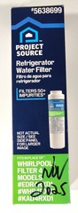 Project Source Refrigerator Water Filter Replacement 5638699 PSW4 Sealed Filter