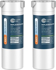 New 2PK Crystala Filters Compat/GE XWF Water Filter GE SmartWater Refr.Fast Ship