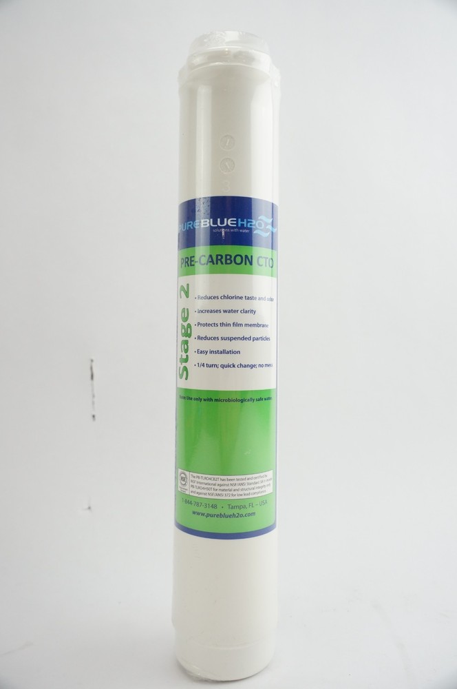 NWOB Sealed Pure Blue H2O Replacement Filter Stage 2 Pre Carbon CTO