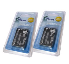2x Battery for Vertex FNB-82LI Digital Camera (1200mAh, 3.7V, Lithium-Ion)