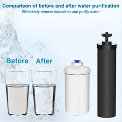 Water Filter Replacement 8 Pack Black Fluoride For Filtration System