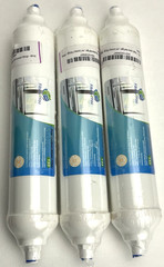 New 3-pack filters4you Post Carbon Water Filter T33 Inline Refrigerator