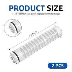 1-1/2″ 100 Mesh Spin Down Filter Screen , fits for Rusco & Vu-Flow Filtration…