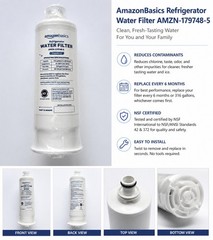 Standard Refrigerator Water Filter AMZN-17376B-S Amazon Basics New Sealed