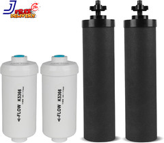 4 Pack Set-Berkey PF-2 Fluoride Water Filters and Berkey Black Carbon BB9-2
