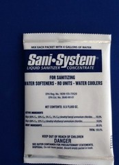 Sani-System Liquid Water Softener Sanitizer 0.5 oz. – Case of 96 Packets