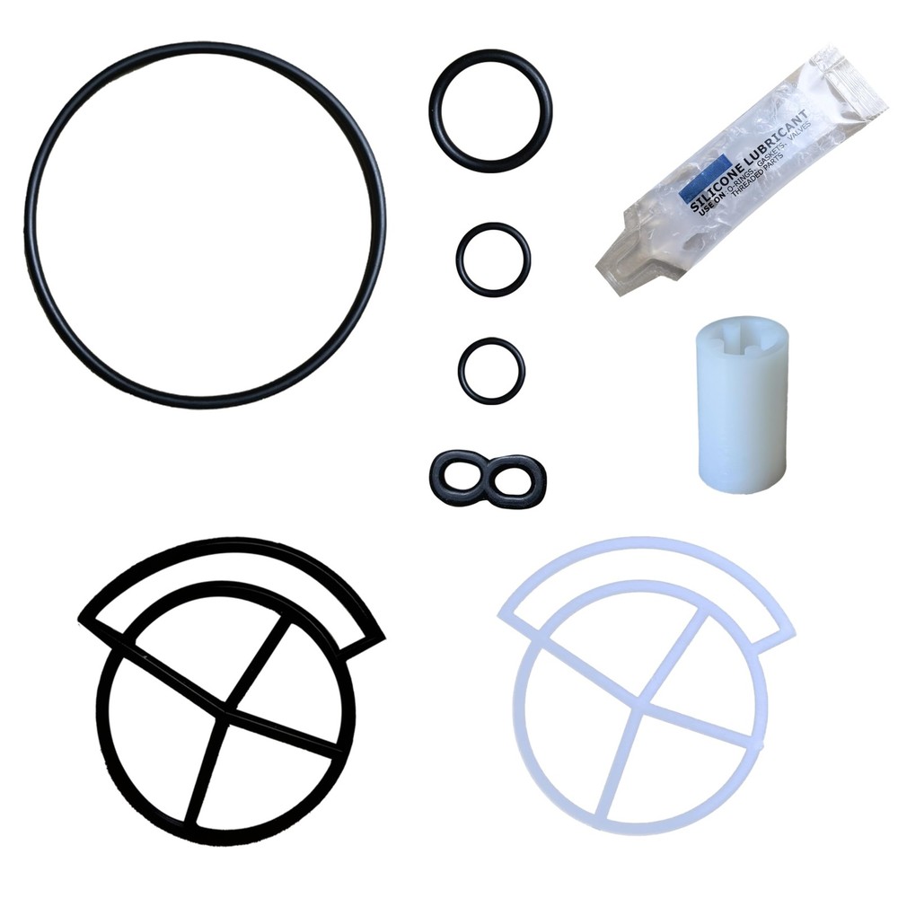 Yomaray 7129716 Water Softener Seal Kit OEM for 5 Screw Caps black and white