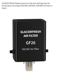 GLACIER FRESH Replacement for Sub-Zero Refrigerator Air Purification Cartridge