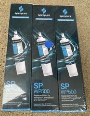 🔥 3x Spiropure SP-WP500 Refrigerator Water Filter Replacement Whirlpool Kenmore