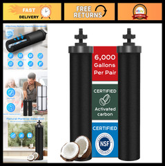 NSF Certified Gravity Water Filter Replacement – 2 Pack for Berkey Systems