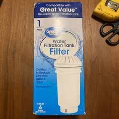 Great Value Water Filtration Tank Replacement Filter: New, Factory Sealed
