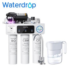 Waterdrop WD-T3-M Reverse Osmosis Water Filter, Extra White Filter Pitcher