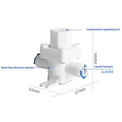 2/3/4 Points Pressure Reducing Valve Regulate Control Calve for Water Purifier