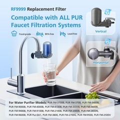 6 Pack RF9999 Faucet Mount Replacement Filter For ALL PUR/PUR PLUS Faucet Filtra