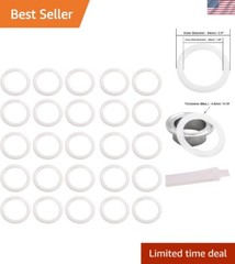 High Chemical Resistance Silicone Gaskets – 2-Inch Pack of 25 for Safe Brewing