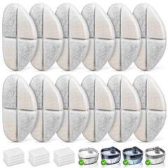 12 Packs Replacement Filters and 12 Packs Pump Sponges for FEELNEEDY 7L/1.8Ga…