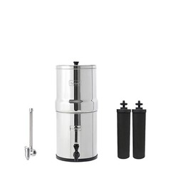 Travel Berkey Water Filter System with 2 BB9 + 7″ SS Berkey Water View Spigot
