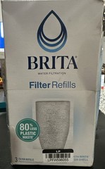 Brita Refillable Water Filter Refills, 3 Count