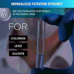 DF2-CHR Faucet Water Filter 500 Gallons Water Filter for Sink Faucet