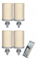 Stefani Ceramica Candle Water Triple Action Clay Filter Kit 4 Units
