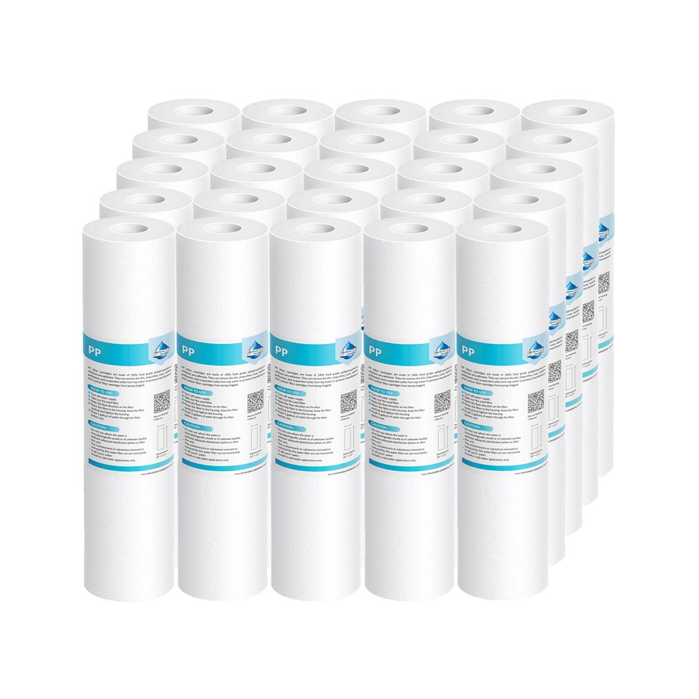 1-25PK 1/5/10/20/25/50 Micron 10″x2.5″ Sediment Water Filter For Reverse Osmosis