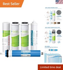 Reverse Osmosis Filter Replacement Set, 5-Stage RO System Filters, 50 GPD, Fo…