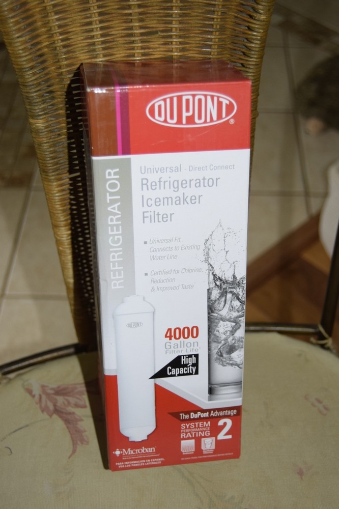 New! DuPont Universal Direct Connect Refrigerator Ice Maker Filter Model WFIR200