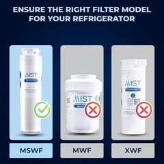 MSWF Refrigerator Water Filter Replacement – NSF Certified & Chlorine Reducing