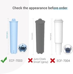 EcoAqua Replacement Filter, Replacement for Jura® Clearyl/Claris Blue(6)