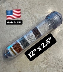 Antioxidant Inline Alkaline High Capacity 10-Layer pH Mineral Water Filter 25×12