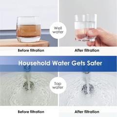 Whole House Water Filter, Carbon Filter, Reduce Iron & Manganese Filter Cartr…