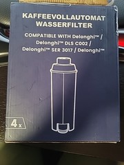 4x DLS C002/SER 3017 Water Filter Compatible with DeLonghi Coffee Machines