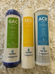 RO Replacement Water Filter Set Carbon CTO GAC Sediment 2.75″ x 9.75″
