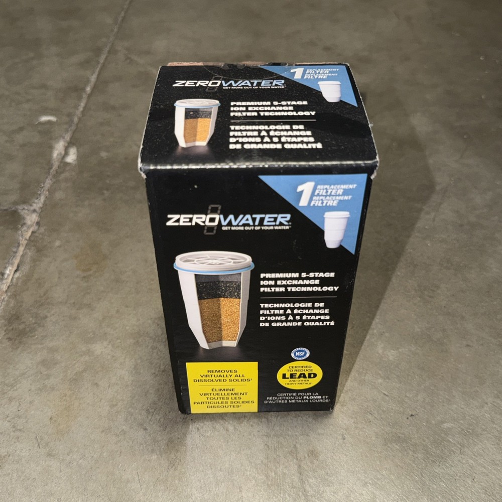 NEW Zero Water Premium 5 Stage Ion Exchange Replacement Water Filter ZR-001