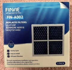 Finvie Fin-A002 Refrigerator Filter New, Sealed LG LT120F, Kenmore 469918
