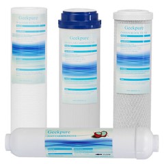 Reverse Osmosis Replacement Filters Set for Standard 5 Stage System 75GPD 4Pcs