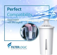 ✅6Pcs Pitcher Water Filter Replacement for Brita®Classic 35557OB03, Mavea 107007
