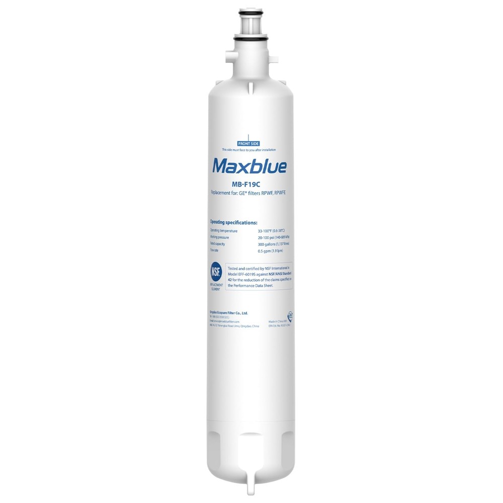GE RPWFE RPWF Refrigerator Water Filter with CHIP, Compatible WSG-4 WF277 GFE…